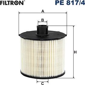 Filtron PE 817/4 - Filtr paliwa do dokładnego czyszczenia przed układem wtryskowym