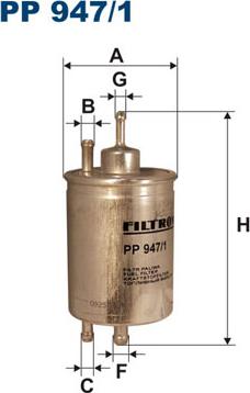Filtron PP947/1 - FILTR PALIWA