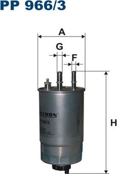 Filtron PP966/3 — Filtr paliwa