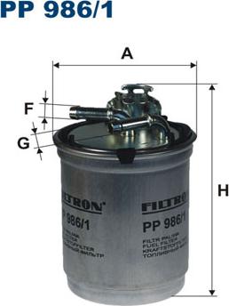 Filtron PP986/1 — Filtr paliwa
