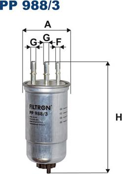 Filtron PP988/3 — Filtr paliwa