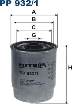 Filtron PP932/1 — Filtr paliwa
