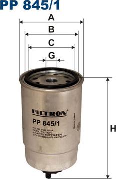 Filtron PP845/1 — Filtr paliwa