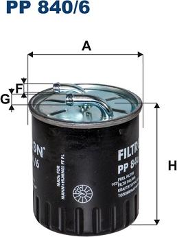 Filtron PP840/6 — Filtr paliwa