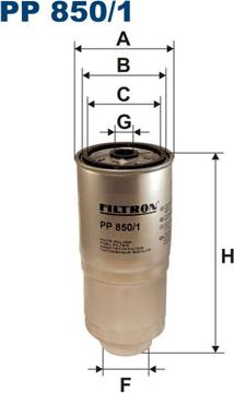 Filtron PP850/1 - Filtr paliwa do dokładnego czyszczenia przed układem wtryskowym