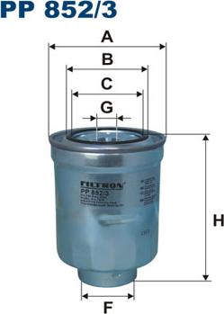 Filtron PP852/3 — Filtr paliwa