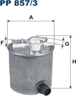 Filtron PP857/3 — Filtr paliwa