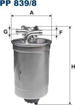 Filtron PP839/8 — Filtr paliwa