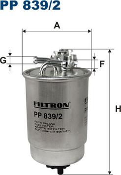 Filtron PP839/2 — Filtr paliwa