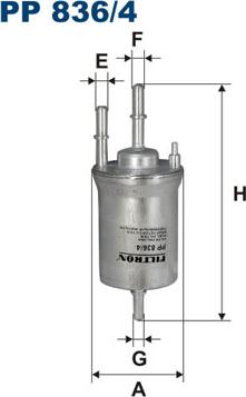 Filtron PP836/4 — Filtr paliwa
