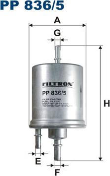 Filtron PP836/5 — Filtr paliwa