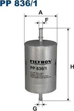 Filtron PP836/1 — Filtr paliwa