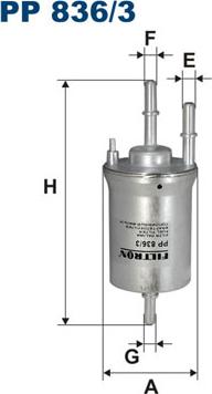 Filtron PP836/3 — Filtr paliwa