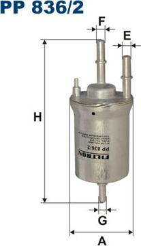 Filtron PP836/2 — Filtr paliwa