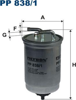 Filtron PP838/1 — Filtr paliwa