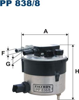 Filtron PP838/8 — Filtr paliwa