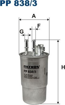 Filtron PP838/3 — Filtr paliwa