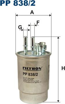 Filtron PP838/2 — Filtr paliwa