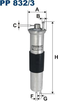 Filtron PP832/3 — Filtr paliwa