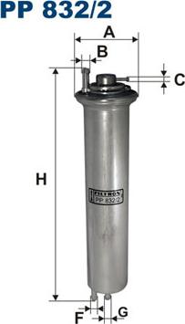 Filtron PP832/2 — Filtr paliwa