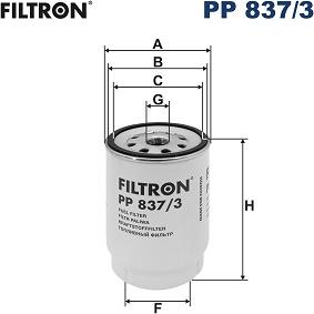 Filtron PP 837/3 — Filtr paliwa