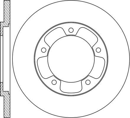 FEBI Bilstein 105712 - Tarcza hamulcowa