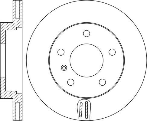 Maxgear 19-0690 - TARCZA HAM. BMW P. E36 92--E46 316-320-E85 Z4 03-