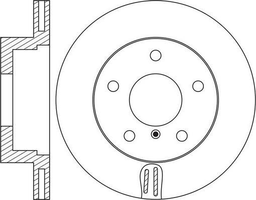 TRW DF4459 - TARCZA HAM. BMW P. E90 05-
