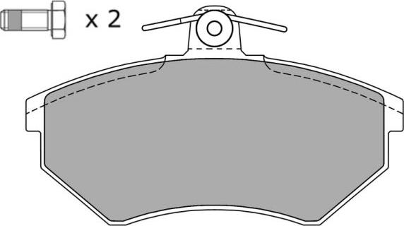 Brembo P 85 011 - Klocek hamulcowy kpl.