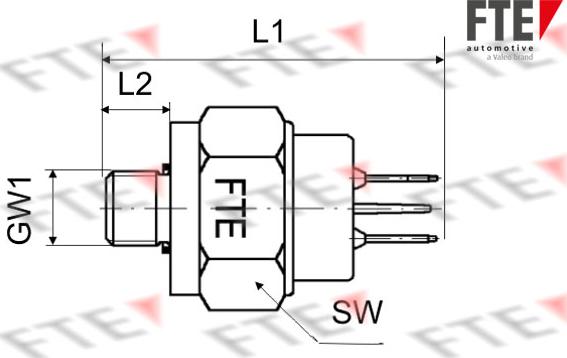 FTE 9910201 — Włącznik świateł STOP