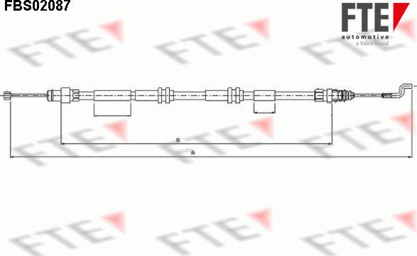 FTE FBS02087 — Cięgło, hamulec postojowy