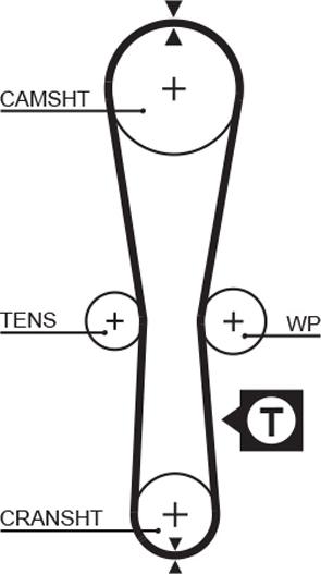 GATES 5454XS — Pasek rozrządu