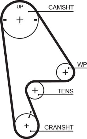 GATES 5409XS — Pasek rozrządu