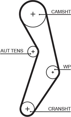 GATES 5503XS — Pasek rozrządu