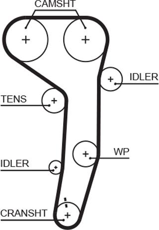GATES 5607XS — Pasek rozrządu