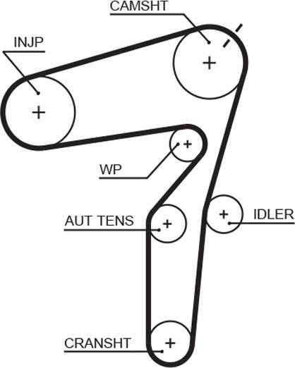 GATES 5623XS — Pasek rozrządu