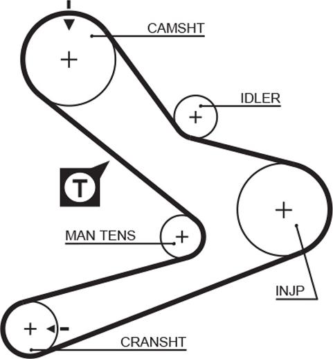 GATES 5495XS — Pasek rozrządu