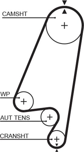 GATES 5367 XS — Pasek rozrządu