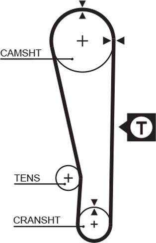 GATES 5274XS — Pasek rozrządu