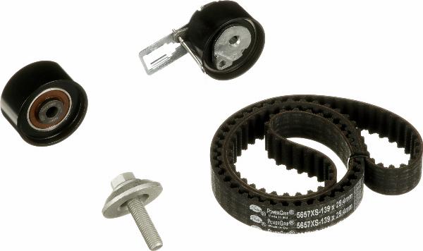 GATES K015657XS — Zestaw paska rozrządu