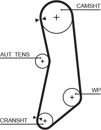 GATES K015627XS - ZESTAW ROZRZĄDU FIAT 1.2