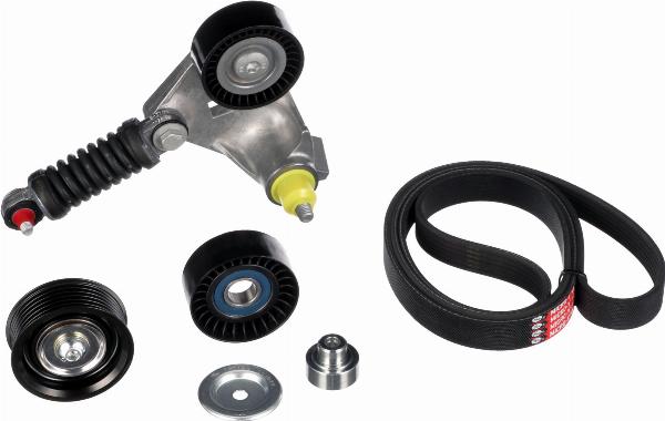 GATES K036PK1640 - Zestaw pasków wielorowkowych z rolkami