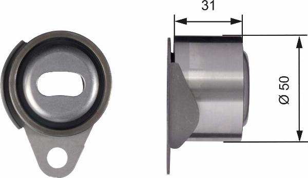 GATES T41157 — Rolka napinacza, pasek rozrządu