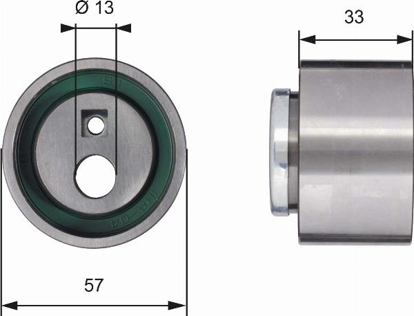 GATES T41258 — Rolka napinacza, pasek rozrządu