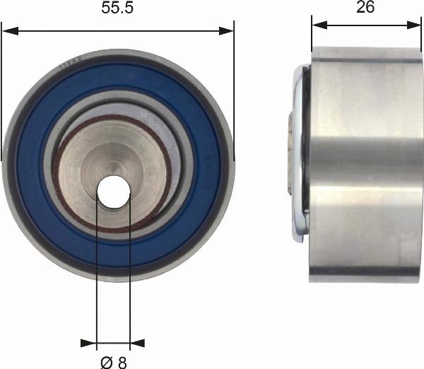 GATES T43156 — Rolka napinacza, pasek rozrządu
