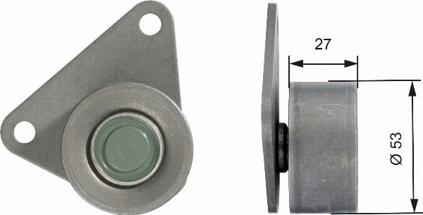 GATES T42097 — Rolka kierunkowa / prowadząca, pasek rozrządu