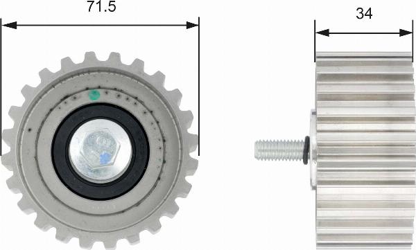 GATES T42183 - ROLKA PASKA ROZRZĄDU FIAT DUCATO 2.3D