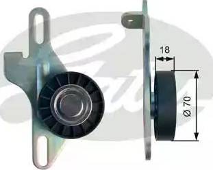 GATES T39143 — Rolka kierunkowa / prowadząca, pasek klinowy zębaty
