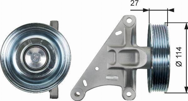 GATES T36429 - KOLO PROWADZACE PASKA JUMPY 11-