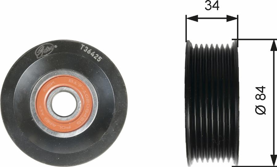 GATES T36425 - KOLO PROWADZACE PASKA MAZDA 5.6 02-10